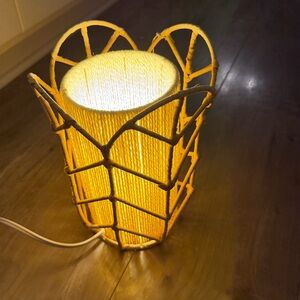NWT Target Pillowfort Rattan Lamp